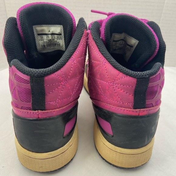 Kids Nike Air Jordon 1 Flight Fuchsia Flash High Top size 5Y  (kids) Pre-owned - Picture 11 of 14
